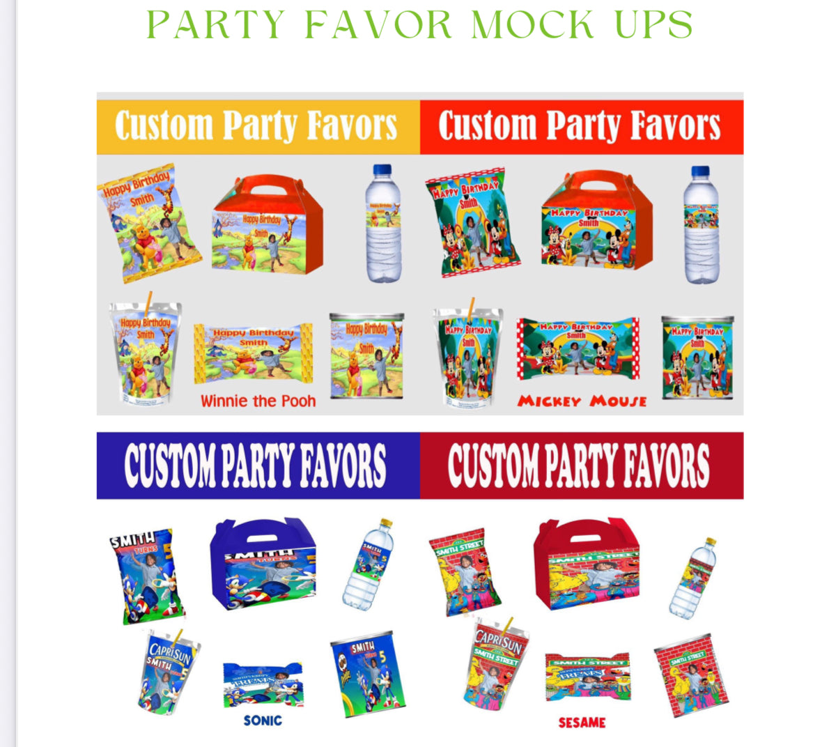 Custom Party Favors