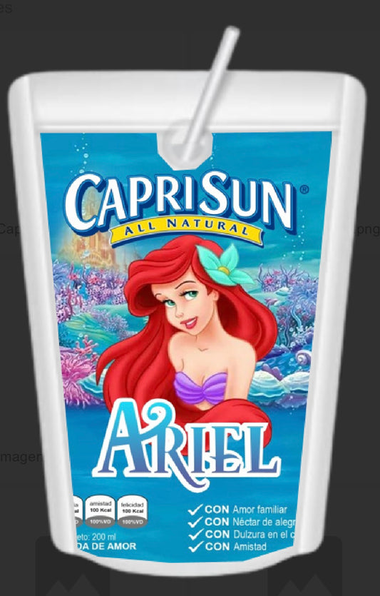 12 custom little mermaid caprisuns