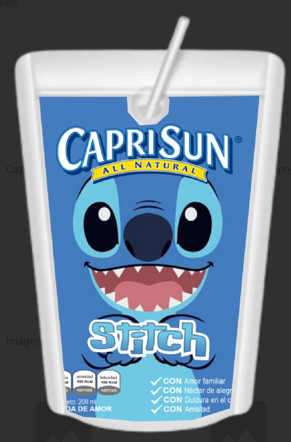 12 custom stitch caprisuns
