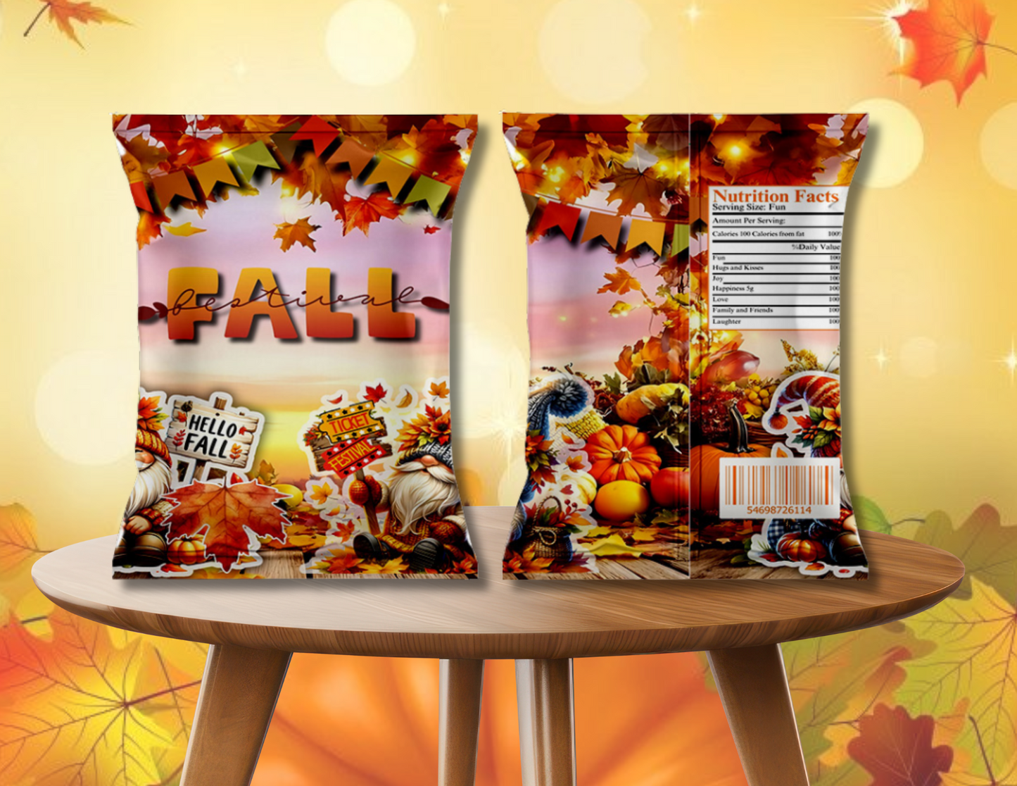 Fall Festival Chip Bag